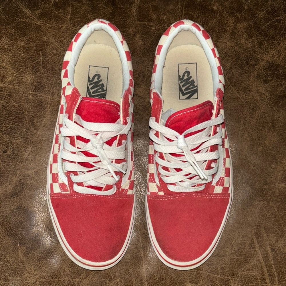 Red- Checkered Old Skool Vans